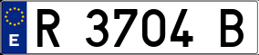 Trailer License Plate